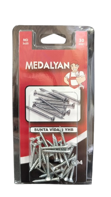 DL-94 3X25 SUNTA VİDASI (MEDALYAN SET)